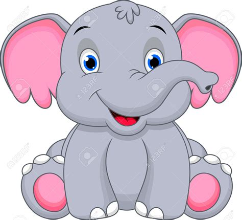 elephant clipart cute